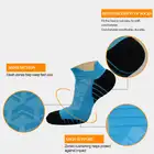 High Elastic Custom Socks Terry Bottom Polyester Running Hiking Cotton Sports Ankle Socks For Men
