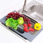 Dish Draining Rack Draining Rack Dishes High Quality Kitchen Multipurpose Roll-up Dish Drying/ Draining Rack Bowl Shelf