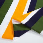 Tshirt T-shirt T-shirt Fabric Custom Printed Knitted Polyester Fabric For Tshirt Striped For Man T-shirt