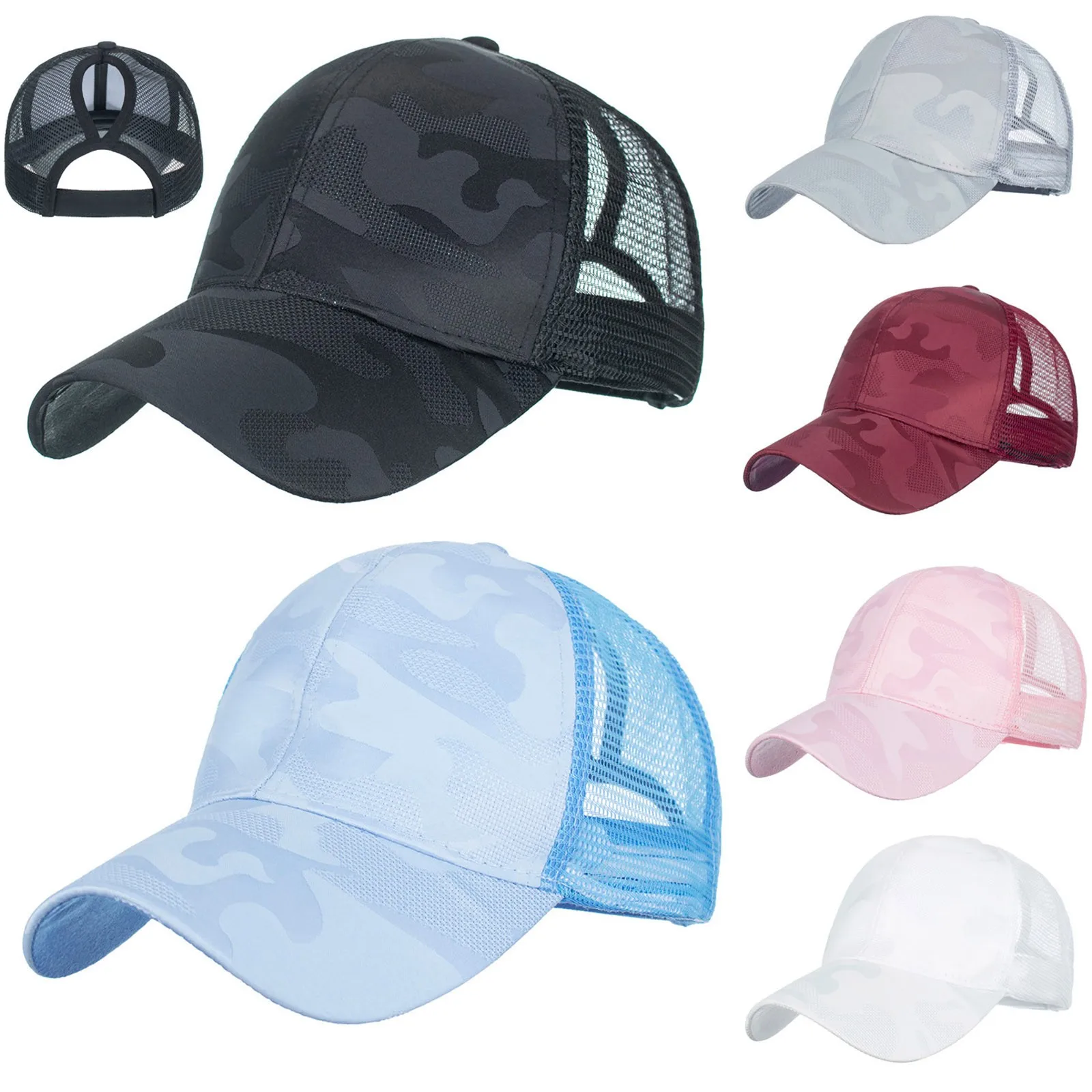 women's baseball cap with mesh back