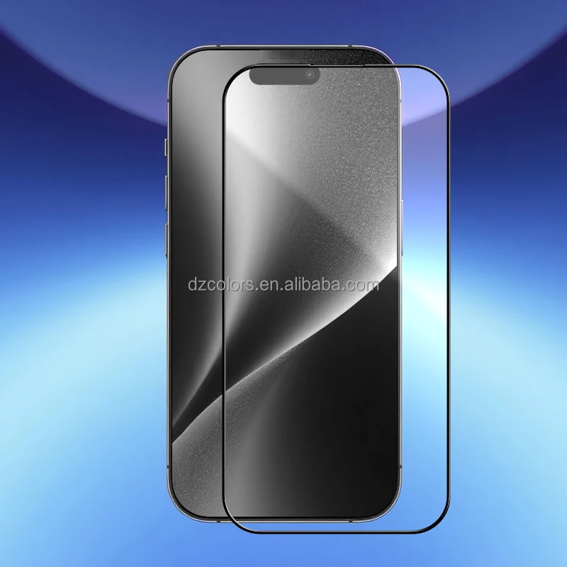 product hot selling best quality silk printing hd privacy matte tempered glass protector for iphone 17 pro promax screen protector-1