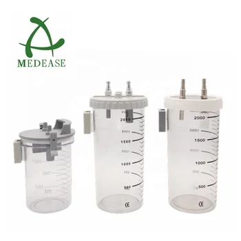 Wall Mounted Medical Suction Canister;suction Jar;suction Bottle Used in Bed Head Unit Anesthesia Equipments & Accessories