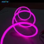 Rgb Led Waterproof Custom Flexible Silicone Rgb Rope Wall Decoration Led Flex Strip Neon Light