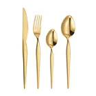 Custom Wedding Stainless Steel Custom Gift Box Gold Flatware For Wedding Spoon Fork And Knife Set Stainless Steel Cutlery