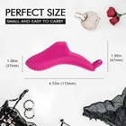 Sex Toy Female Lady G Spot Soft Silicone Finger Sleeve Shape Vibrator Vibrant Sex Toy Massage For Female