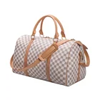 Bag Leather Bags Duffel Bag Overnight Bag Leather Duffle Ladies Travelling Bags Checker