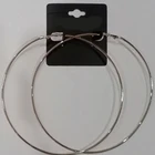 Hoop Round Earring Designs Classic Design Round Shape Hoop Earring Gold Rose Gold Rhodium Plated For Beautiful Women
