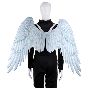 Hot sale Halloween decoration angel and black devil wings Carnival Halloween unisex oversized black and white angel wings