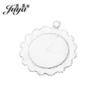 Earring Charms 30MM Cabochon Base Jewelry Components Zinc Alloy Round Earring Pendant Earring Charms