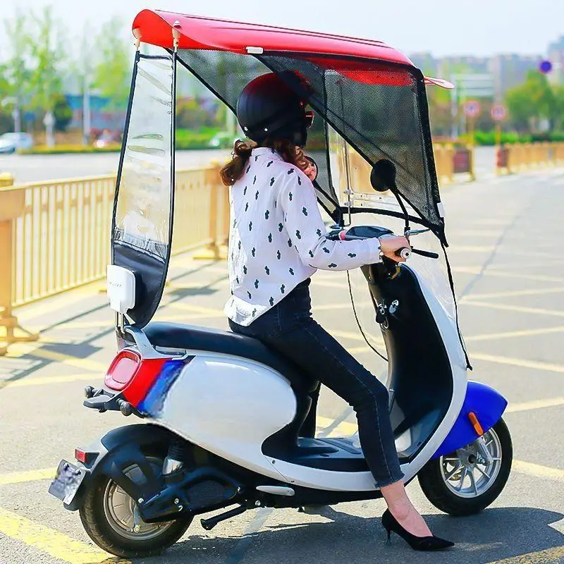 High Quality Quick Installation No Tools Required Motorcycle Umbrella