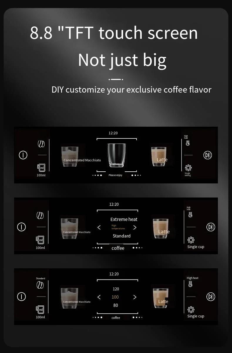 product built in best fully automatic espresso coffee machine with milk frother and ice cube-14