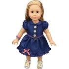 Dress Design Clothes New 18 Inch American Doll Dress Design Fashionable Jean Skirt High Quality Doll Clothes