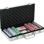 Poker Set Poker Chip Set 500 Pieces Design Logo Clay Poker Chips Set With Black Aluminium Case