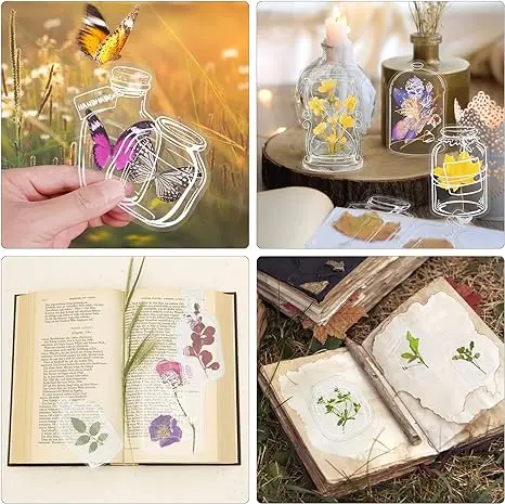 Handmade DIY Dried Flower Leaf Bookmarks Set