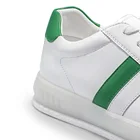 Shoes Factory Comfortable Mens White Sport PU Leather Walking Shoes Casual Shoes Men