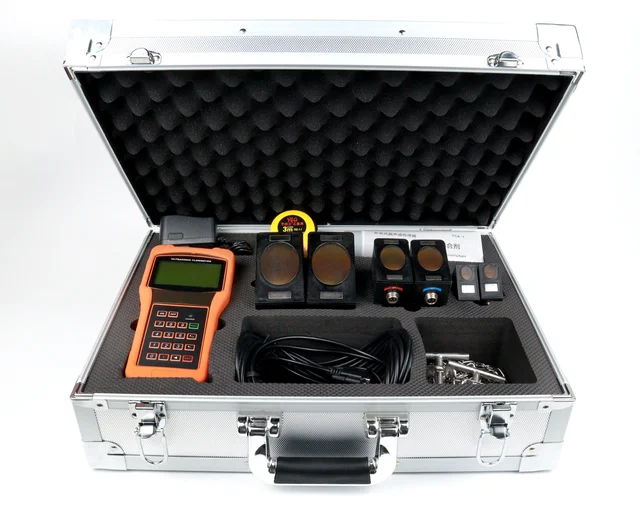 IP68 liquid Ultrasonic flow meter for heat energy measurement dn100  portable type ultrasonic water flow meter