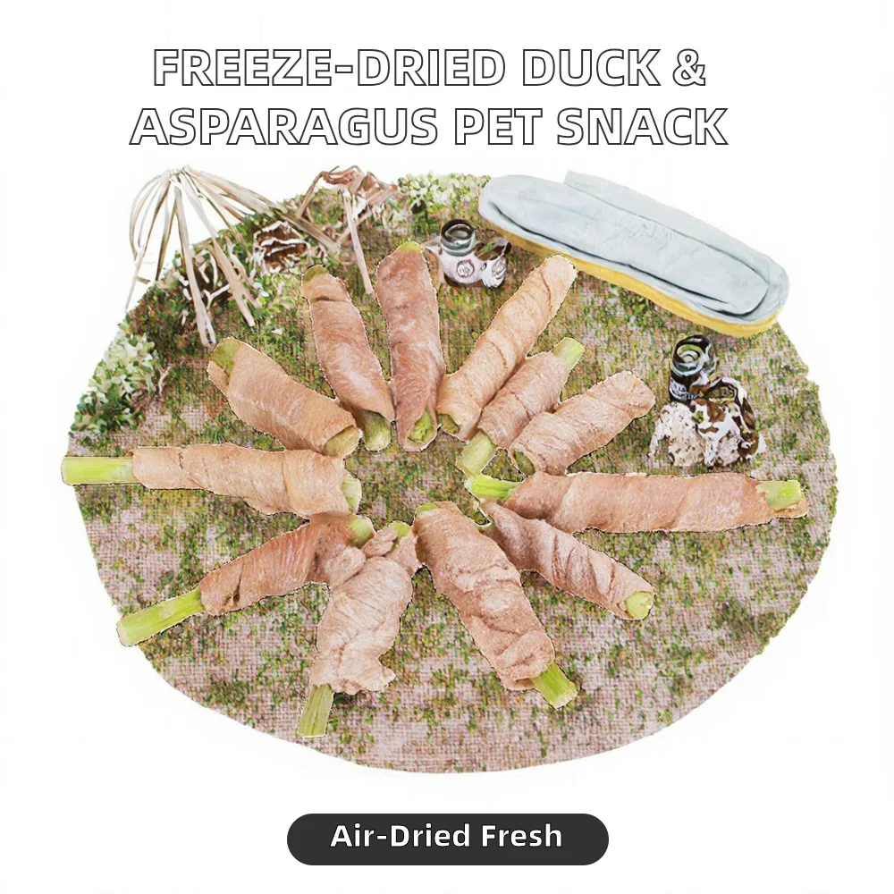 Organic Freeze-Dried Raw Meat Roll Molar Training Pet Snack Treats for Cats & Dogs manufacture