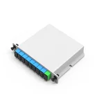 Card Fiber Optic 1X8 Box Cassette Card Inserting SC /UPC Module FTTH PLC Splitter