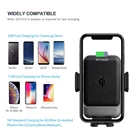 Qi KC Certified High Speed 15W Automatic Sensor Car Mount Wireless Charger For Samsung Galaxy S9 S10 Note10