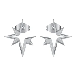 Original Design 18K Gold Plated Stainless Steel Jewelry Hollow Irregular Star Ear Studs Accessories Earrings E221389