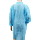 Visitor Coat Popular Sales Disposable Non Woven Pp Patient Gown Visitor Gown Lab Coat Have In Stock