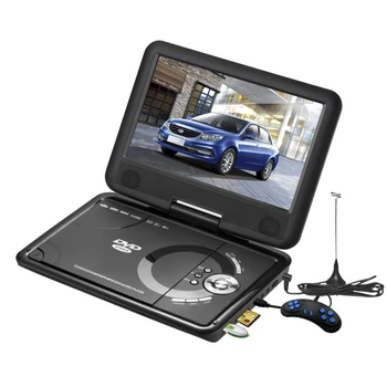 Hot Sales 9.5 inch Screen rechargeable Battery Analog TV USB FM Portable DVD Player