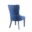 American Style Wholesale Hotel Furniture Tufted Back Wooden Chair Velvet Upholstery Dining Room Chair