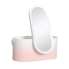 Cosmetics Storage Portable Beauty Vanity Makeup Kit Box Case Mirror LED Light Makeup Mirror For Woman