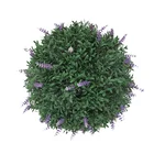 Table Top Decoration Office Table Top Plastic Artificial Grass Ball Decoration