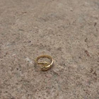 Sterling Rings Rings Chris April Korean Version 925 Sterling Silver Gold Plated Fashion Design Finger Hug Shape Rings 2020