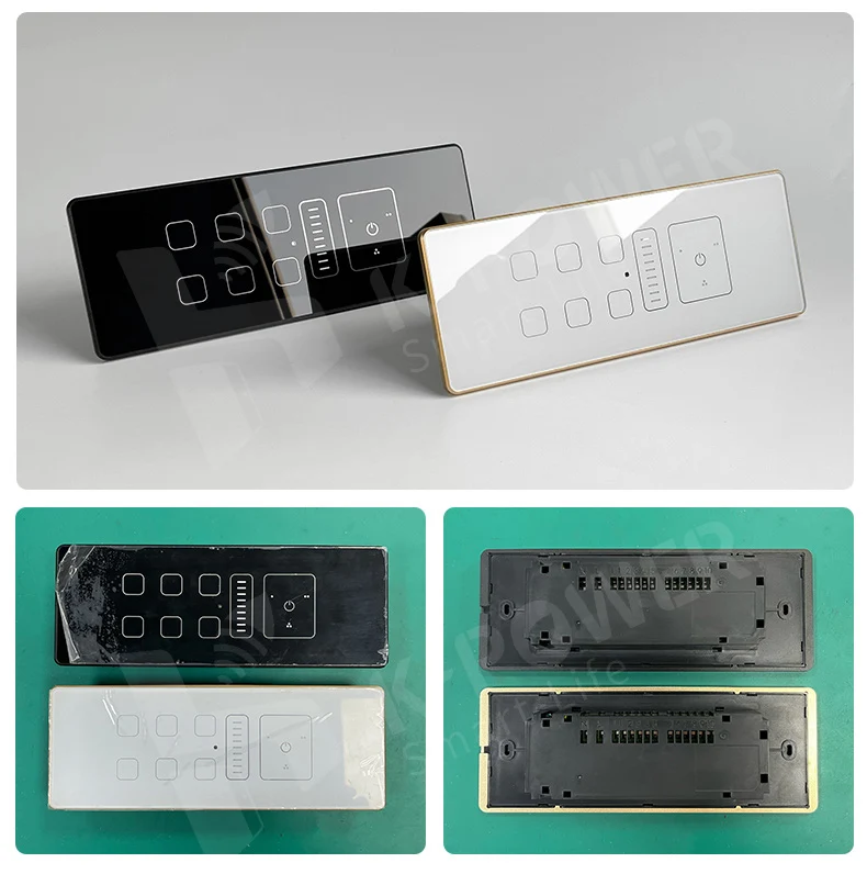 Tuya Smart WIFI India Standard 2M Wall Switch Fan Dimmer Light Control Combo Switch Support Alexa and Google Assistant