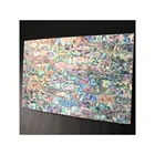 Green Shell Green Abalone Enhanced Adhesive Veneer Sheet Prism Abalone Wide Shell Coated Adhesive Shell Sheet
