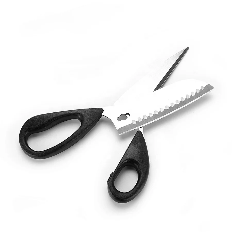 Heavy Duty Utility Knife Blade Scissors Kitchen Shears Vegetables Bone Pizza Food Scissors