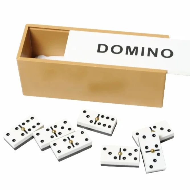 Board Game Domino Wood Game Set Portable game Party