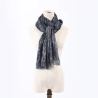 Scarf Wholesale Vintage 80%acrylic 20%wool Blend Print Woven Shawls And Scarf