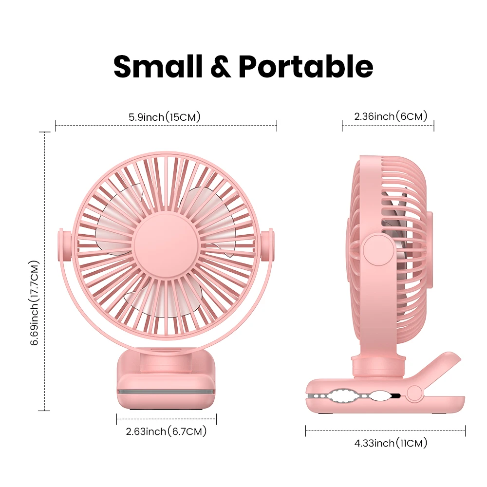 Usb Desk Clip-on Fan, K62B, 1.2M, Portable - detail 20