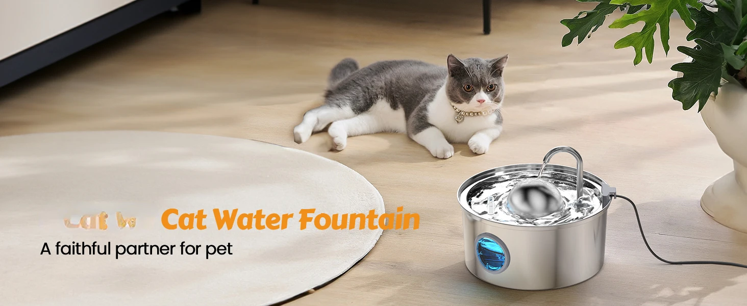 cat water fountain, cat fountain, pet water fountain, water fountain for cats inside