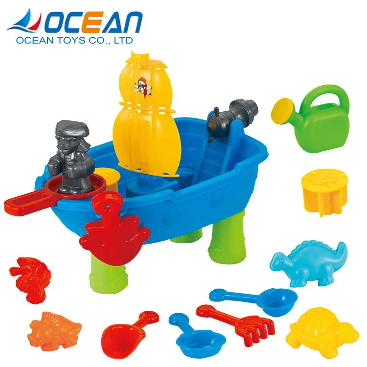 Other water play equipment boats eco friendly beach toys sand mold toy beach set for kids