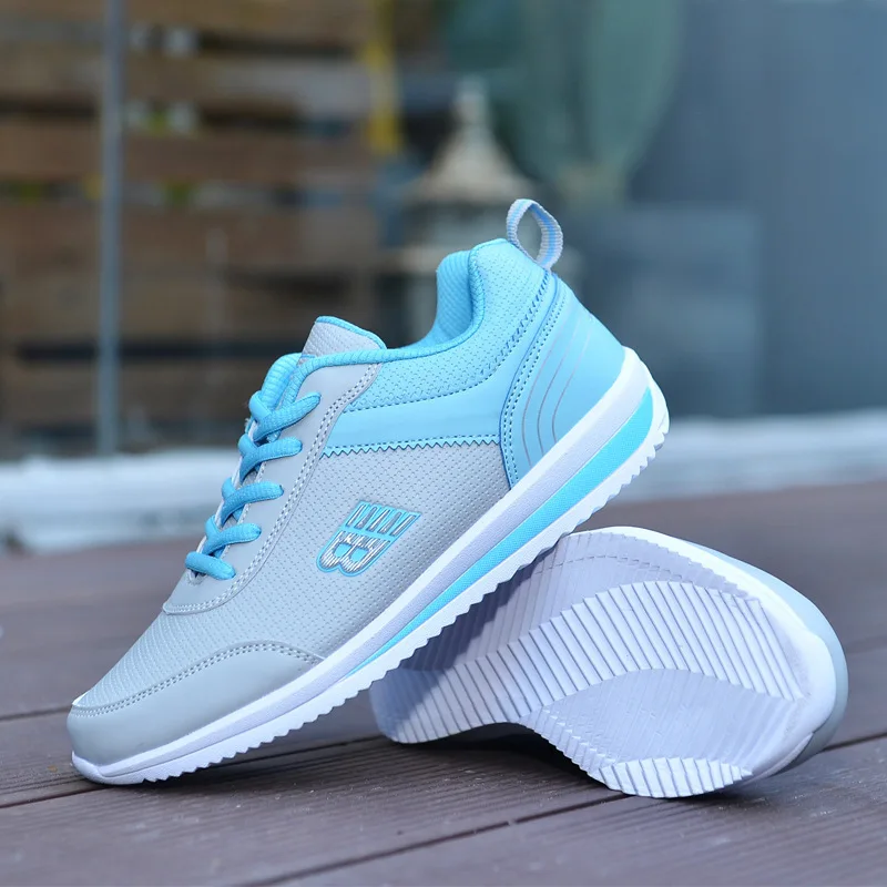 New Style Fitness Flat Rubber Sneakers walking Breathable casual Women sport shoes