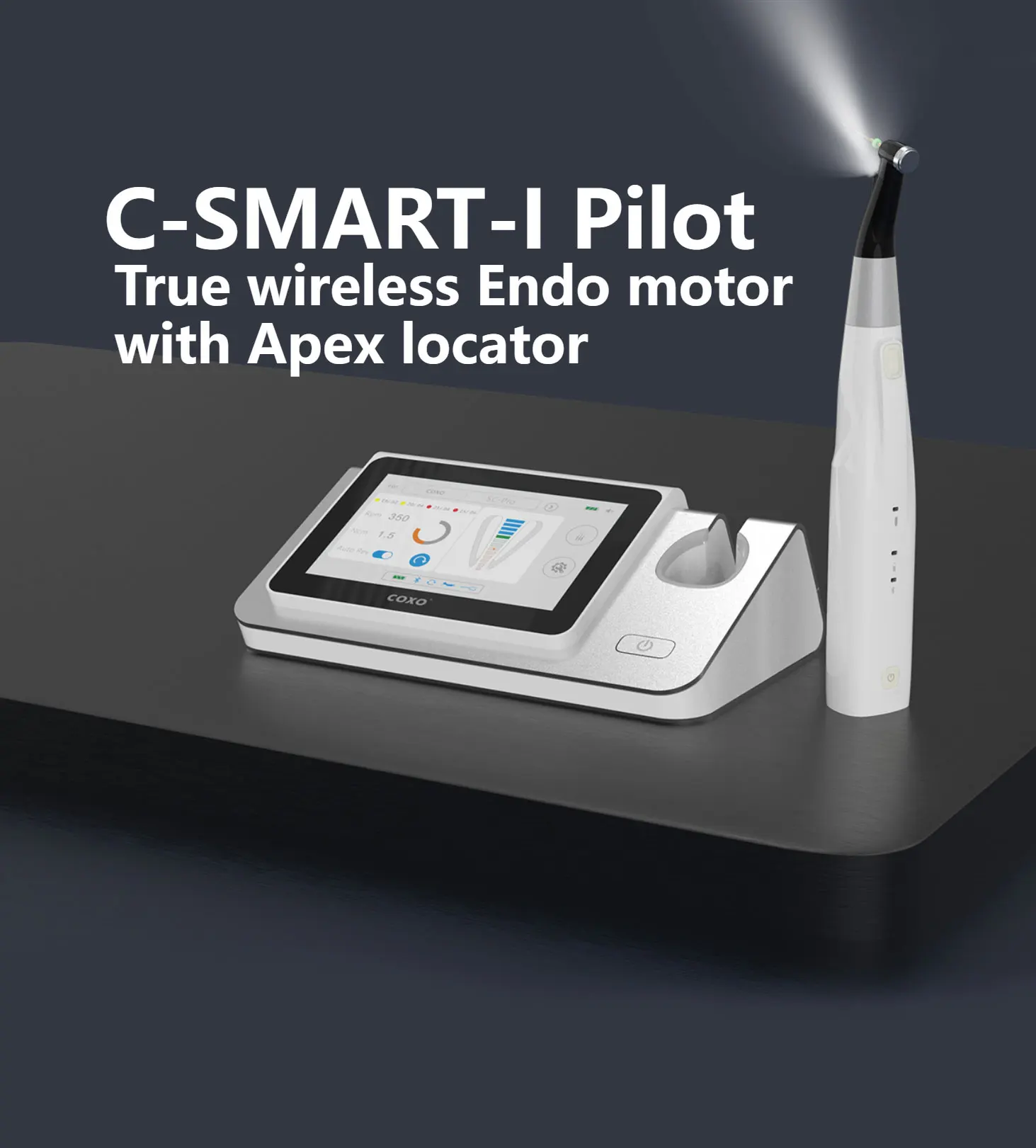 Coxo Csmarti Pilot Dental Wireless Endo Motor Smart With Led Lamp 161 Standard Contra Angle
