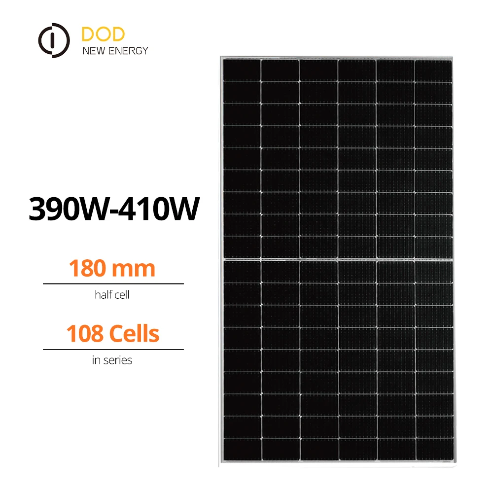 W W Full Black Halfcut Pv Module W W W Monocrystalline