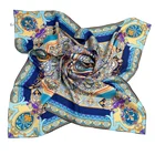 Scarf Square Pure Silk Scarf 90*90 Cm Pringting Hair Square Scarves