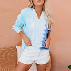 Pullover Hoodies Custom Women's Long Sleeve Pullover Sweatshirts Skin-friendly Soft Tie Dye Hoodies