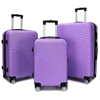 Factory Wholesale ABS Travel Luggage Custom color 3 pcs Carry on Suitcase Lightweight Traveling Bag Trolley Set No reviews yet