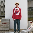 Sport Hoodies Fashion Hot Sale High Quality Printed Loose Pullover Custom Polyester Sport Hoodies Men