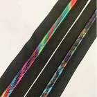 Custom Hotsales Pvc 5# Rainbow Nylon Zipper Tape For Garment And Pvc Zip Bags