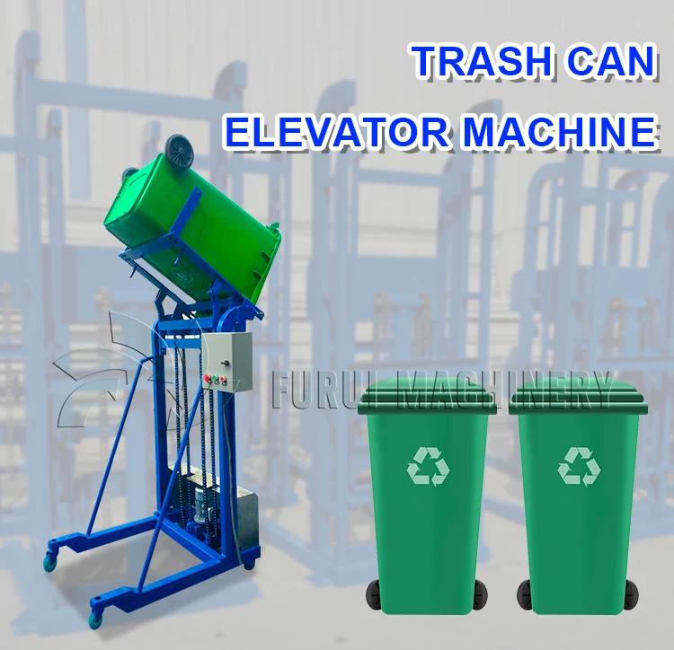 Golden Supplier Garbage Can Dumper/dustbin Elevator/trash Bin Lifting