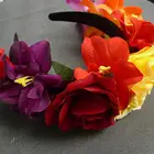 Halloween Costume Party Mexican Flower Crown Headband Halloween Party Costume Dia De Los Muertos Headpiece