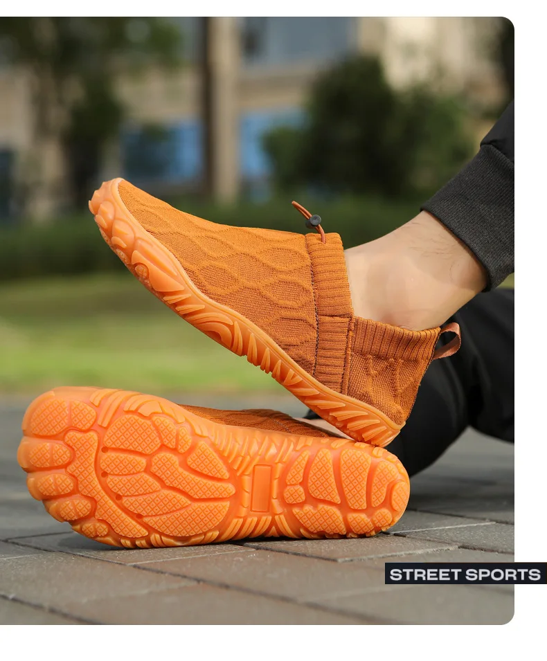 Breathable Fly-Woven Shoes – Men's Sneakers with Canvas Upper & Rubber Outsole