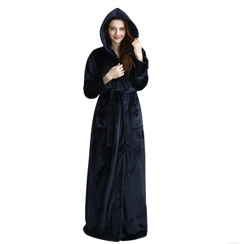 Factory wholesale maxi robe luxury robe custom men hooded robe